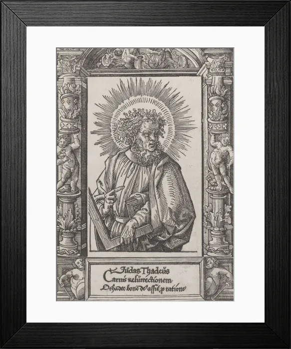 Framed Print : Judas Thaddaeus, from Christ and the Apostles, 1514 Creator: Jacob Cornelisz. van Oostsanen Framed Print : Judas Thaddaeus, from Christ and the Apostles, 1514 Creator: Jacob Cornelisz. van Oostsanen