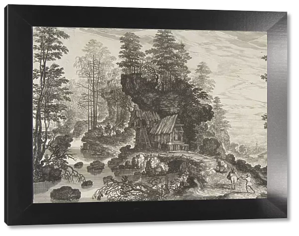 View of a Small House Built into a Rock, 1576-1636. Creator: Isaak Major