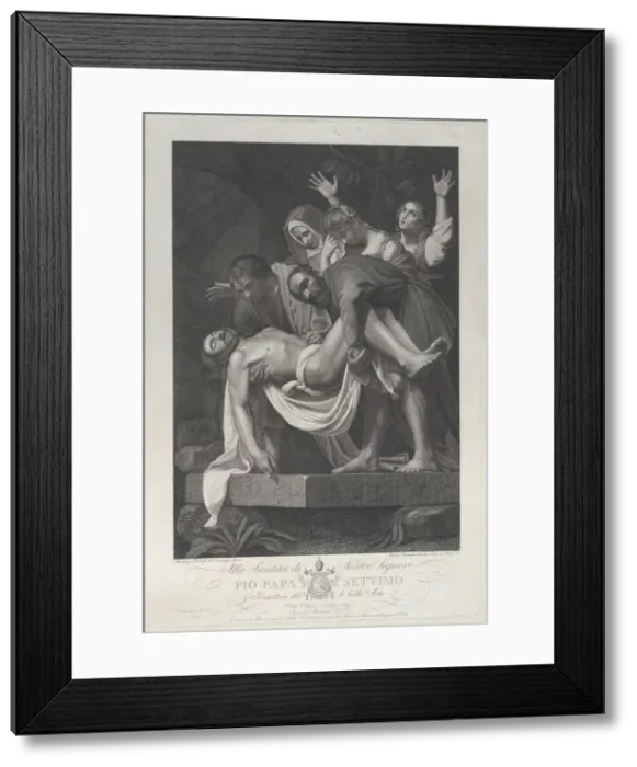 Framed Print : The Entombment of Christ, 1817. Creator: Ignazio di Paolo Bonajuti Framed Print : The Entombment of Christ, 1817. Creator: Ignazio di Paolo Bonajuti