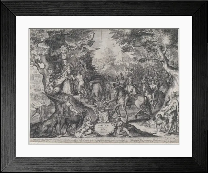 Framed Print : Allegory of the Flourishing State of the United Provinces, 1602 Creator: Jan Saenredam