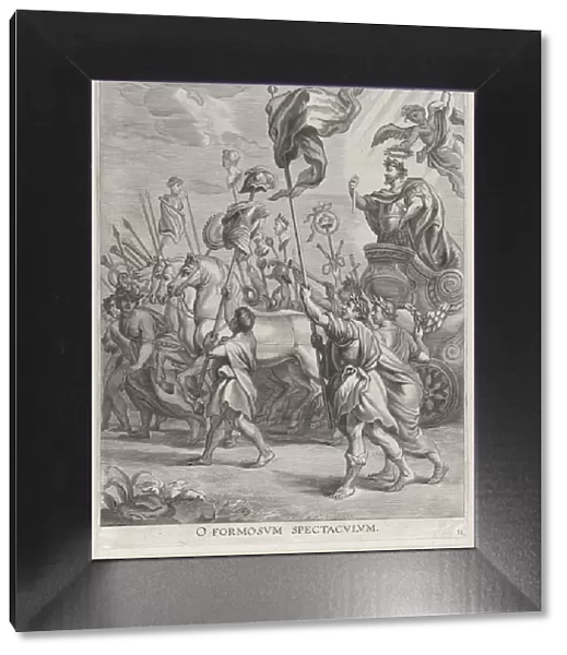 Plate 31: The triumph of Scipio Africanus; from Guillielmus Becanuss Serenissimi Princip... 1636. Creators: Jacob Neeffs, Johannes Meursius, Willem van der Beke