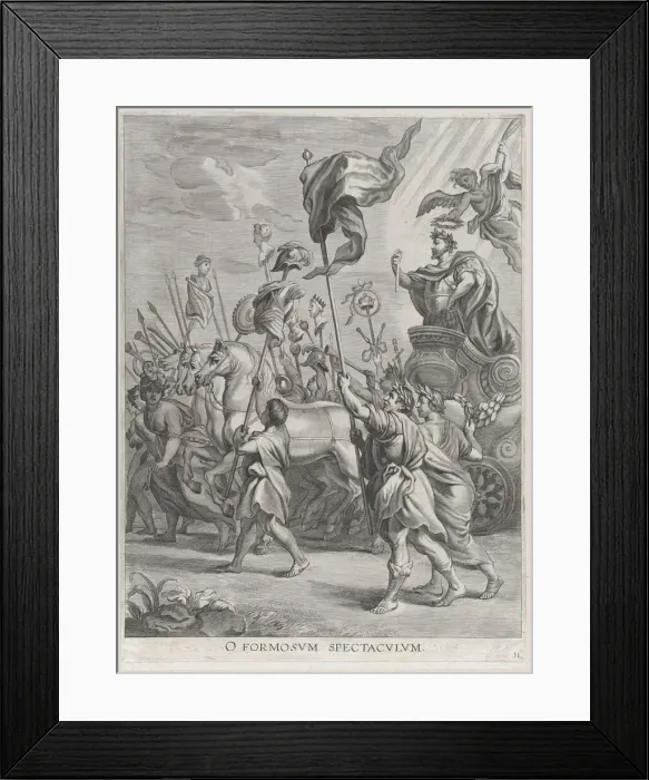 Framed Print : Plate 31: The triumph of Scipio Africanus; from Guillielmus Becanuss Serenissimi Princip... 1636. Creators: Jacob Neeffs, Johannes Meursius, Willem van der Beke Framed Print : Plate 31: The triumph of Scipio Africanus; from Guillielmus Becanuss Serenissimi Princip... 1636. Creators: Jacob Neeffs, Johannes Meursius, Willem van der Beke