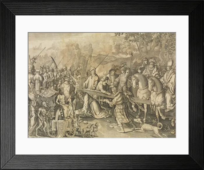 Framed Print : Christ Carrying the Cross (copy), 1660-96. Creator: Johannes de Ram Framed Print : Christ Carrying the Cross (copy), 1660-96. Creator: Johannes de Ram