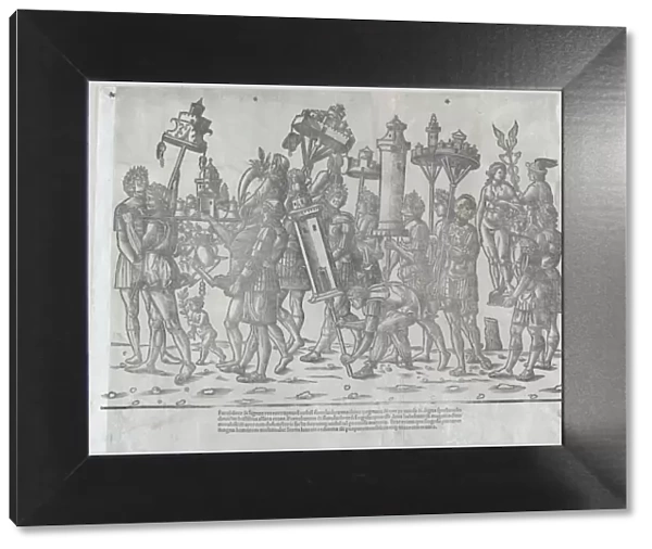 The Triumph of Caesar: Statues of Venus and Mercury, after 1503. Creator: Jacob von Strassburg