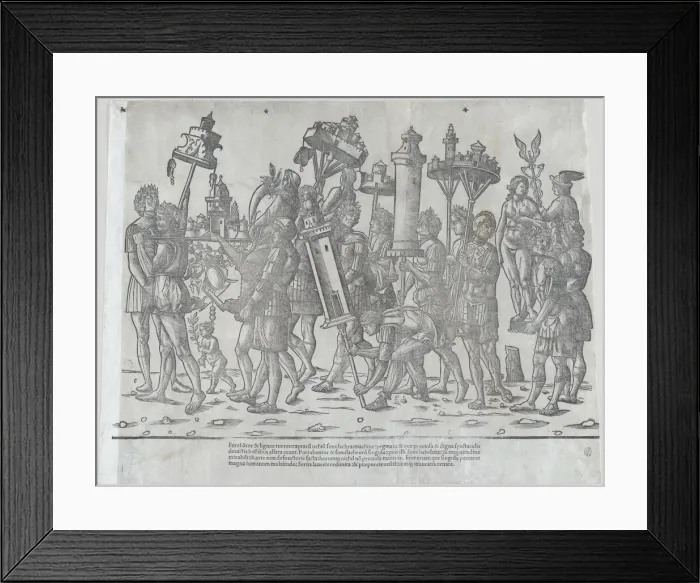 Framed Print : The Triumph of Caesar: Statues of Venus and Mercury, after 1503. Creator: Jacob von Strassburg Framed Print : The Triumph of Caesar: Statues of Venus and Mercury, after 1503. Creator: Jacob von Strassburg