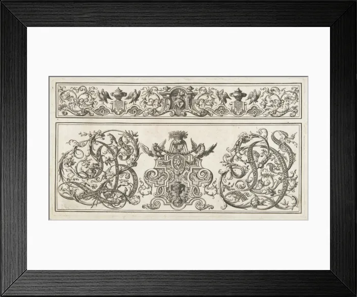 Framed Print : Orthographia pl. 5, late 17th-mid-18th century. Creator: Johann Daniel Preissler Framed Print : Orthographia pl. 5, late 17th-mid-18th century. Creator: Johann Daniel Preissler