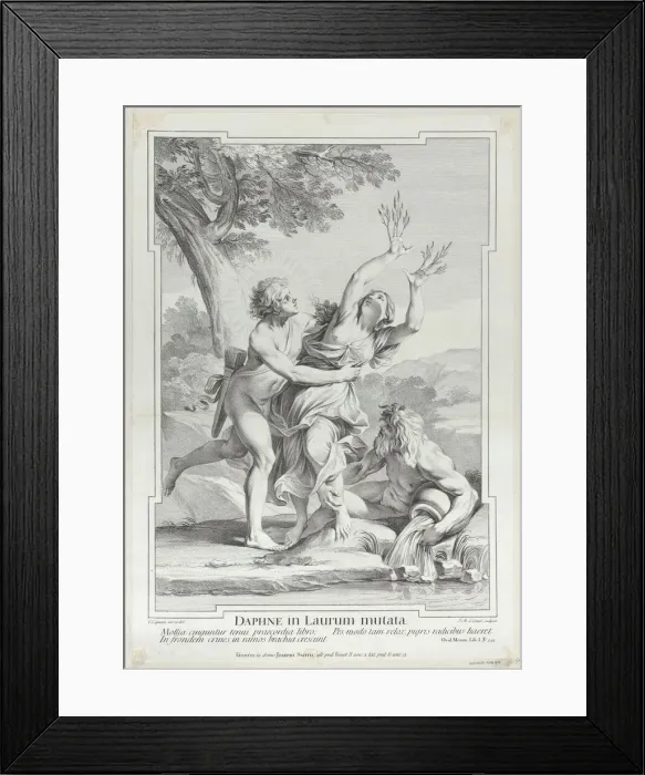 Framed Print : Apollo and Daphne, 1715-96. Creator: Jean-Etienne Liotard Framed Print : Apollo and Daphne, 1715-96. Creator: Jean-Etienne Liotard