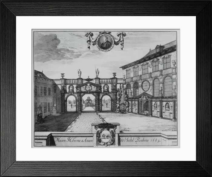 Framed Print : View of the Rubenshuis in Antwerp, 1675-1732. Creator: Jacobus Harrewijn Framed Print : View of the Rubenshuis in Antwerp, 1675-1732. Creator: Jacobus Harrewijn