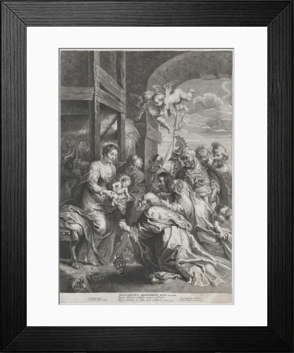 Framed Print : The Adoration of the Kings, 1638. Creator: Jan Witdoeck Framed Print : The Adoration of the Kings, 1638. Creator: Jan Witdoeck