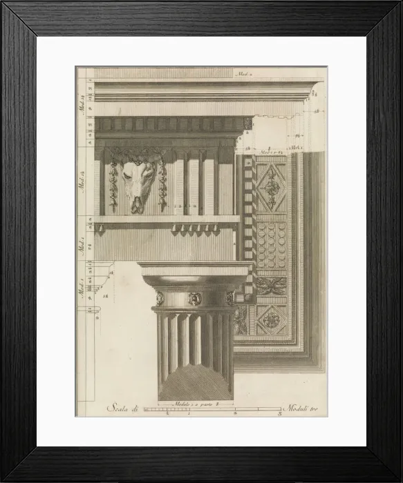 Framed Print : Il Vignola Illustrato Proposto da Giambattista Spampani, e Carlo Antonini, 1770. Creators: Giacomo Barozzi da Vignola, Franciszek Smuglewicz, Carlo Antonini Framed Print : Il Vignola Illustrato Proposto da Giambattista Spampani, e Carlo Antonini, 1770. Creators: Giacomo Barozzi da Vignola, Franciszek Smuglewicz, Carlo Antonini