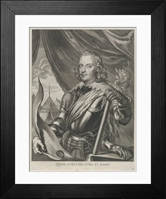 Framed Print : Plate 3: Portrait of Ferdinand Cardinal Infante of Spain, in military armor; from Guilliel... 1636. Creators: Jacobus van Schoor, Johannes Meursius, Willem van der Beke Framed Print : Plate 3: Portrait of Ferdinand Cardinal Infante of Spain, in military armor; from Guilliel... 1636. Creators: Jacobus van Schoor, Johannes Meursius, Willem van der Beke