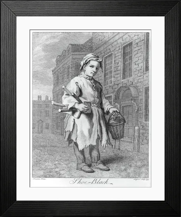 Framed Print : Shoe-Black, 18th century. Creator: Jacopo Amigoni Framed Print : Shoe-Black, 18th century. Creator: Jacopo Amigoni