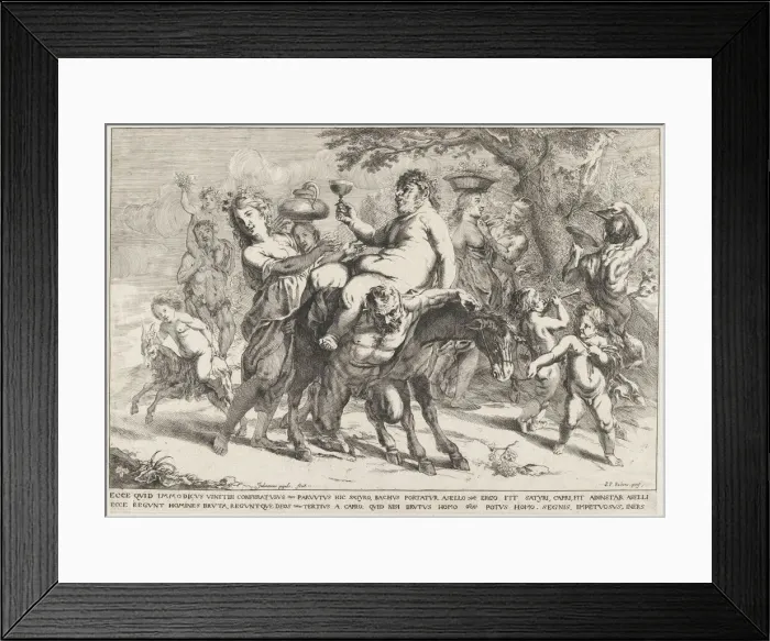 Framed Print : The Triumph of Bacchus, 1633-63. Creator: Jan Popels Framed Print : The Triumph of Bacchus, 1633-63. Creator: Jan Popels