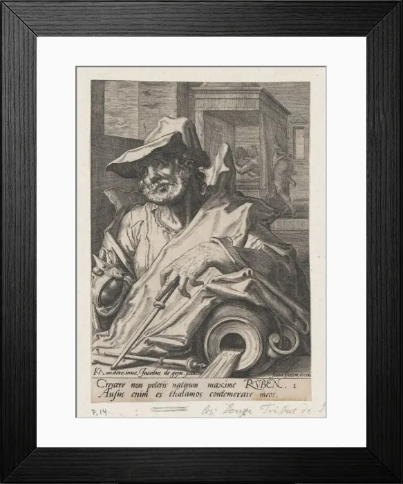Framed Print : Ruben, from The Twelve Sons of Jacob. Creator: Jacques de Gheyn II Framed Print : Ruben, from The Twelve Sons of Jacob. Creator: Jacques de Gheyn II