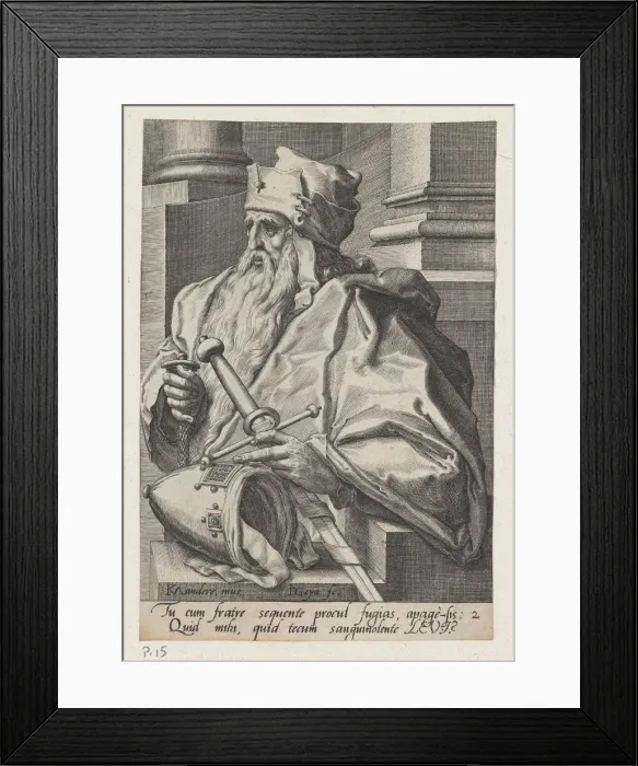 Framed Print : Levi, from The Twelve Sons of Jacob. Creator: Jacques de Gheyn II Framed Print : Levi, from The Twelve Sons of Jacob. Creator: Jacques de Gheyn II