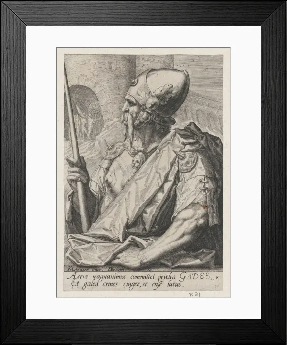 Framed Print : Gad, from The Twelve Sons of Jacob. Creator: Jacques de Gheyn II Framed Print : Gad, from The Twelve Sons of Jacob. Creator: Jacques de Gheyn II