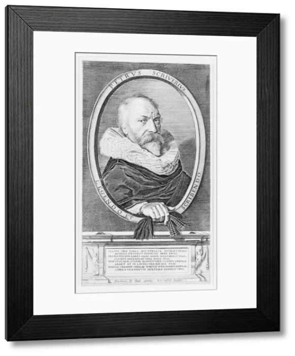 Framed Print : Portrait of Peter Scriverius. n. d. Creator: Jan van de Velde II Framed Print : Portrait of Peter Scriverius. n. d. Creator: Jan van de Velde II