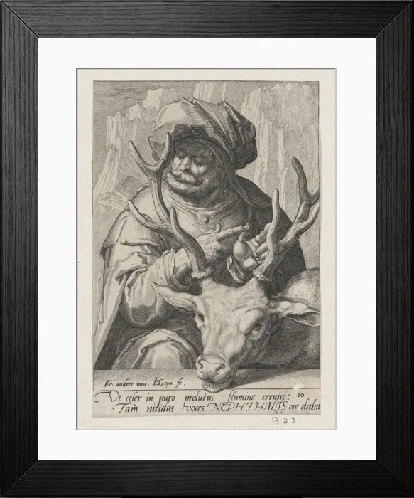 Framed Print : Naphthali, from The Twelve Sons of Jacob. Creator: Jacques de Gheyn II Framed Print : Naphthali, from The Twelve Sons of Jacob. Creator: Jacques de Gheyn II