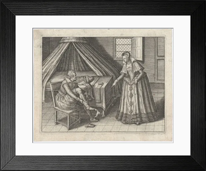 Framed Print : Enigmes Joyeuses pour les Bons Esprits, Plate 2, ca. 1615. Creators: Jan van Haelbeeck, Jean le Clerc Framed Print : Enigmes Joyeuses pour les Bons Esprits, Plate 2, ca. 1615. Creators: Jan van Haelbeeck, Jean le Clerc