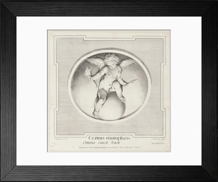 Framed Print : Triumphant Cupid, 1715-96. Creator: Jean-Etienne Liotard Framed Print : Triumphant Cupid, 1715-96. Creator: Jean-Etienne Liotard