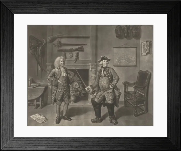 Framed Print : Mr. Foote in the Character of Major Sturgeon, in the Mayor of Garratt, 1765. Creator: Johann Gottfried Haid Framed Print : Mr. Foote in the Character of Major Sturgeon, in the Mayor of Garratt, 1765. Creator: Johann Gottfried Haid