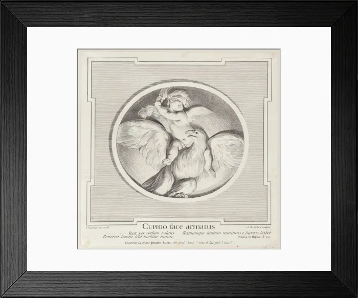 Framed Print : Cupid Astride an Eagle, 1715-96. Creator: Jean-Etienne Liotard Framed Print : Cupid Astride an Eagle, 1715-96. Creator: Jean-Etienne Liotard