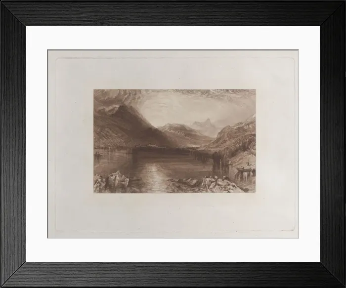 Framed Print : The Lake of Zug, 1888 Creators: John Ruskin, Thomas Goff Lupton Framed Print : The Lake of Zug, 1888 Creators: John Ruskin, Thomas Goff Lupton