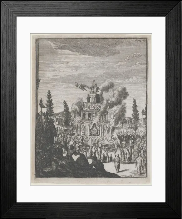 Framed Print : A Celebration, ca. 1675-1719. Creator: Johann Ulrich Kraus Framed Print : A Celebration, ca. 1675-1719. Creator: Johann Ulrich Kraus