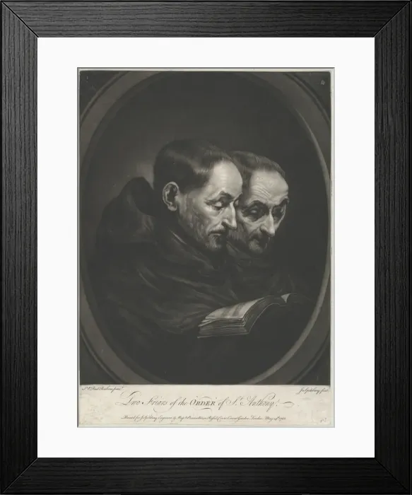 Framed Print : Two Friars of the Order of Saint Anthony, 1766. Creator: Jonathan Spilsbury Framed Print : Two Friars of the Order of Saint Anthony, 1766. Creator: Jonathan Spilsbury