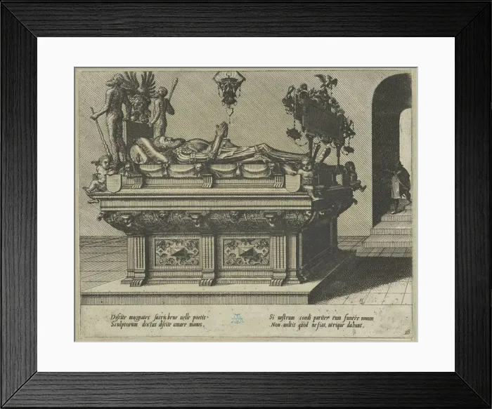 Framed Print : Twenty album pages with prints from the series Coenotaphiorum, 1563. Creators: Johannes van Doetecum I, Lucas van Doetecum Framed Print : Twenty album pages with prints from the series Coenotaphiorum, 1563. Creators: Johannes van Doetecum I, Lucas van Doetecum