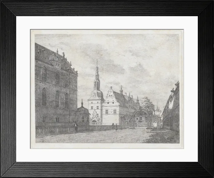 Framed Print : View of Frederiksborg, Karussel Gate, 1836 Creator: Jorgen Pedersen Roed Framed Print : View of Frederiksborg, Karussel Gate, 1836 Creator: Jorgen Pedersen Roed