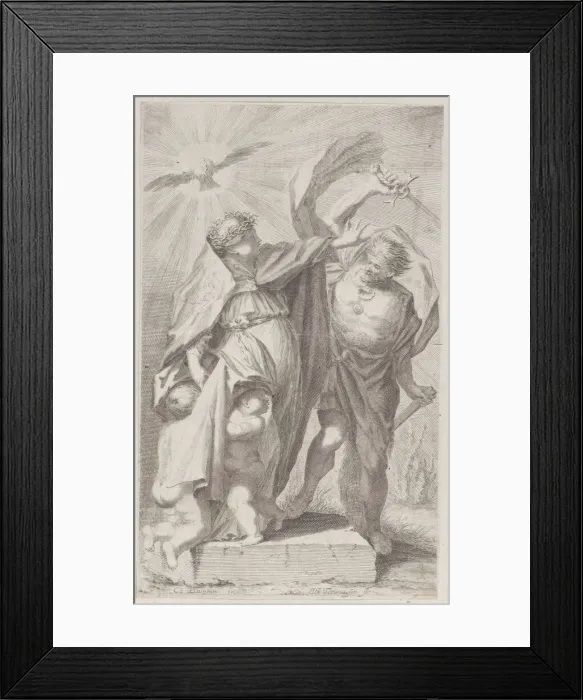 Framed Print : Allegory of the church, 1652-1711. Creator: Johann Jakob Thurneysen the Elder Framed Print : Allegory of the church, 1652-1711. Creator: Johann Jakob Thurneysen the Elder