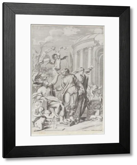 Framed Print : Thesis on the arts and sciences, 1664. Creator: Johann Jakob Thurneysen the Elder Framed Print : Thesis on the arts and sciences, 1664. Creator: Johann Jakob Thurneysen the Elder