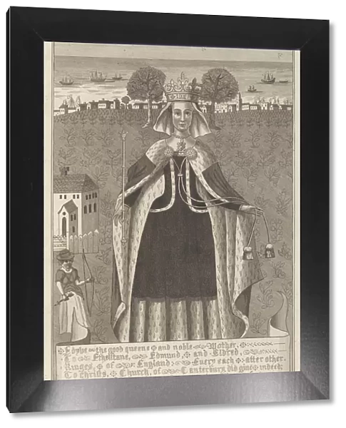 Edyve, the good queen and noble mother to Etheltane, Edmund and Eldred, Kinges of England, 1777. Creator: John Bayly