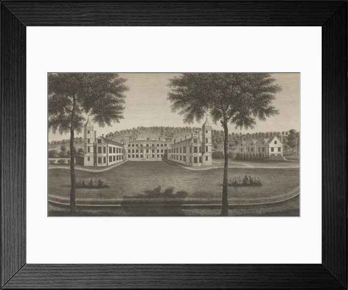 Framed Print : Cobham Hall in the County of Kent, 1777-1790. Creator: John Bayly Framed Print : Cobham Hall in the County of Kent, 1777-1790. Creator: John Bayly