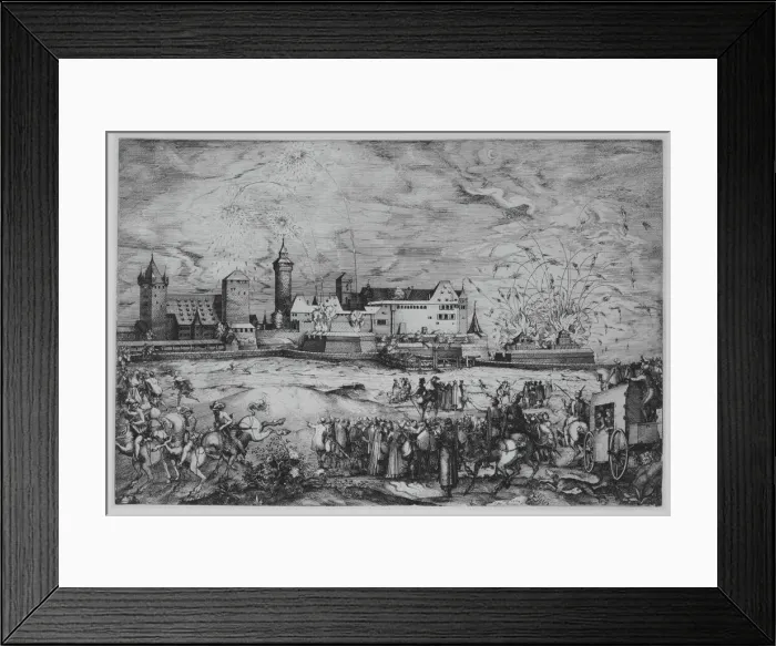 Framed Print : Entry of Maximilian II into Nuremberg, June 7, 1570 Creator: Jost Ammon Framed Print : Entry of Maximilian II into Nuremberg, June 7, 1570 Creator: Jost Ammon