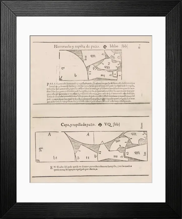 Framed Print : Libro de Geometria, Practica y Traca, 1589. Creator: Juan de Alcega Framed Print : Libro de Geometria, Practica y Traca, 1589. Creator: Juan de Alcega