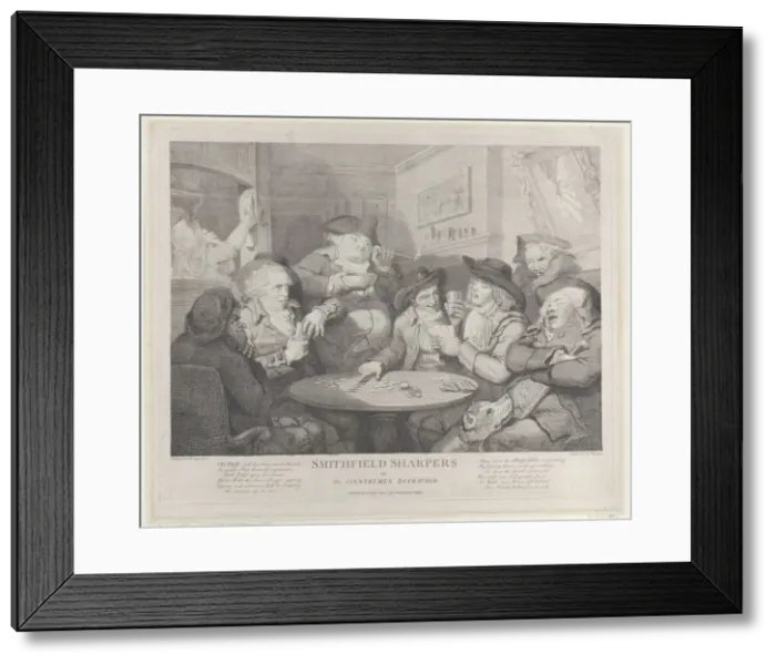 Framed Print : Smithfield Sharpers, or the Countryman Defrauded, [April 10, 1787], reissued 1809-1816. Creator: John Keyse Sherwin