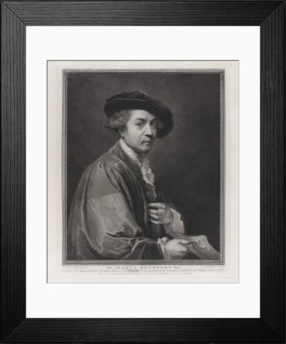 Framed Print : Sir Joshua Reynolds, 1784. Creator: John Keyse Sherwin Framed Print : Sir Joshua Reynolds, 1784. Creator: John Keyse Sherwin