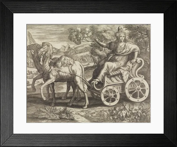 Framed Print : Asia from The Four Continents, 16th century. Creator: Julius Goltzius Framed Print : Asia from The Four Continents, 16th century. Creator: Julius Goltzius
