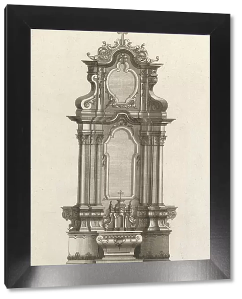 Design for a Monumental Altar, Plate m from Unterschiedliche Neu Inventier... Printed ca. 1750-56. Creator: Johann Michael Leüchte