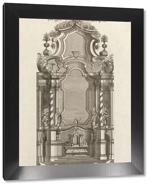 Design for a Monumental Altar, Plate i from Unterschiedliche Neu Inventier... Printed ca. 1750-56. Creator: Johann Michael Leüchte