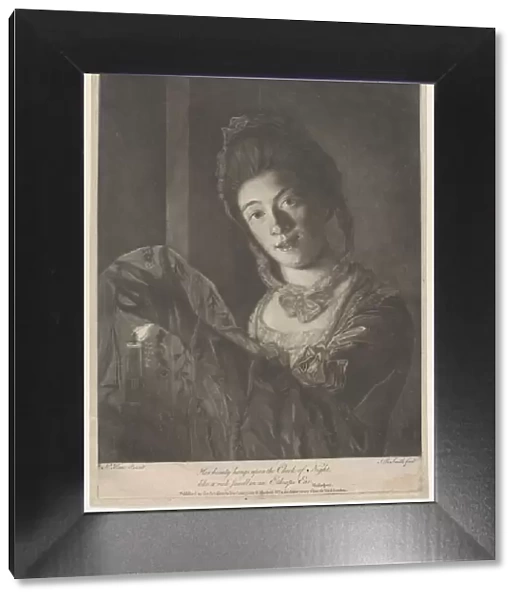 Miss Lydia Hone - 'Her beauty hangs on the Cheek of Night, like a rich Jewel... November 30, 1771. Creator: John Raphael Smith