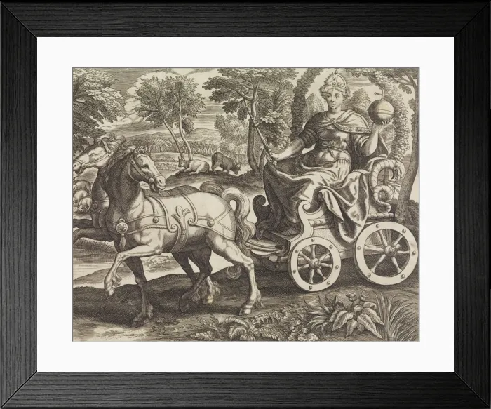 Framed Print : Europa from The Four Continents, 16th century. Creator: Julius Goltzius Framed Print : Europa from The Four Continents, 16th century. Creator: Julius Goltzius