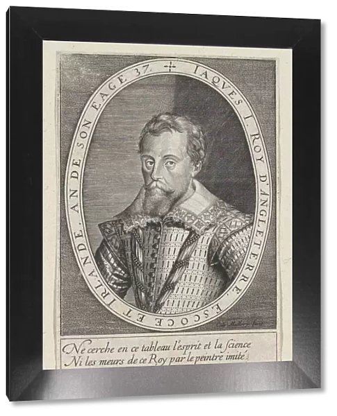 Jaques I Roy d Angleterre (King James I of England), ca. 1603 Creator: Karel van Mallery