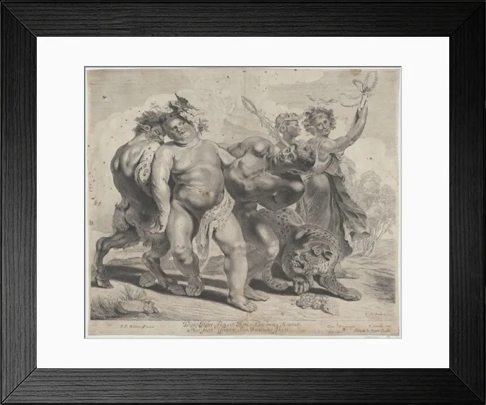 Framed Print : Drunkeness of Bacchus, 1630-77. Creators: Jonas Suyderhoef, Pieter Soutman, Clement De Jonghe Framed Print : Drunkeness of Bacchus, 1630-77. Creators: Jonas Suyderhoef, Pieter Soutman, Clement De Jonghe