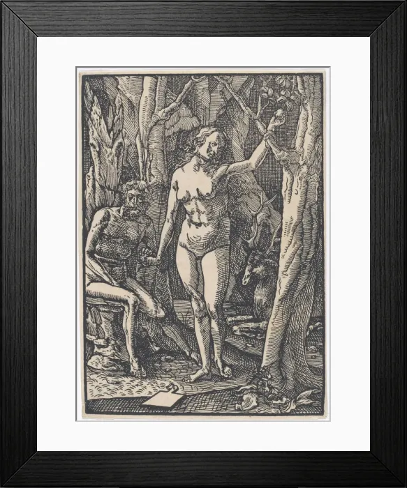 Framed Print : The Fall of Man, ca. 1508-1532. Creator: Ludwig Krug Framed Print : The Fall of Man, ca. 1508-1532. Creator: Ludwig Krug
