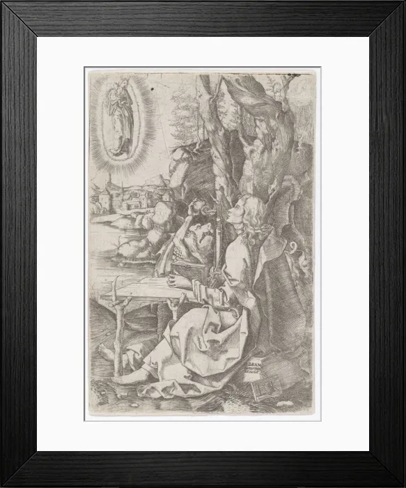 Framed Print : St. John on Patmos, ca. 1508-1532. Creator: Ludwig Krug Framed Print : St. John on Patmos, ca. 1508-1532. Creator: Ludwig Krug