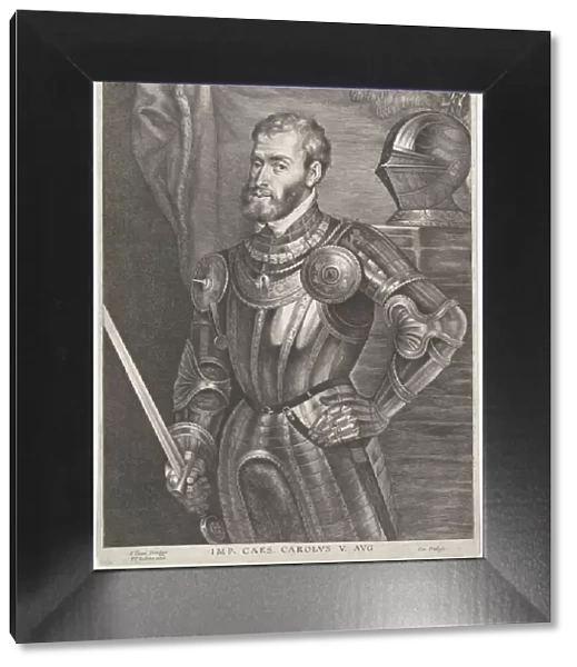 Portrait of Emperor Charles V, ca. 1620-30 Creator: Lucas Vorsterman