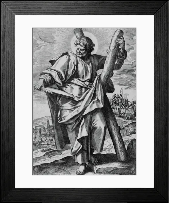 Framed Print : Christ and the Twelve Apostles, 1592. Creators: Martin de Vos, Adriaen Collaert Framed Print : Christ and the Twelve Apostles, 1592. Creators: Martin de Vos, Adriaen Collaert
